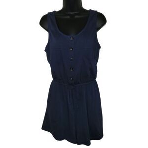 MEROKEETY NAVY BLUE ROMPER SIZE M